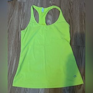 Gap Body Fit Women's Neon Yellow Tank Top